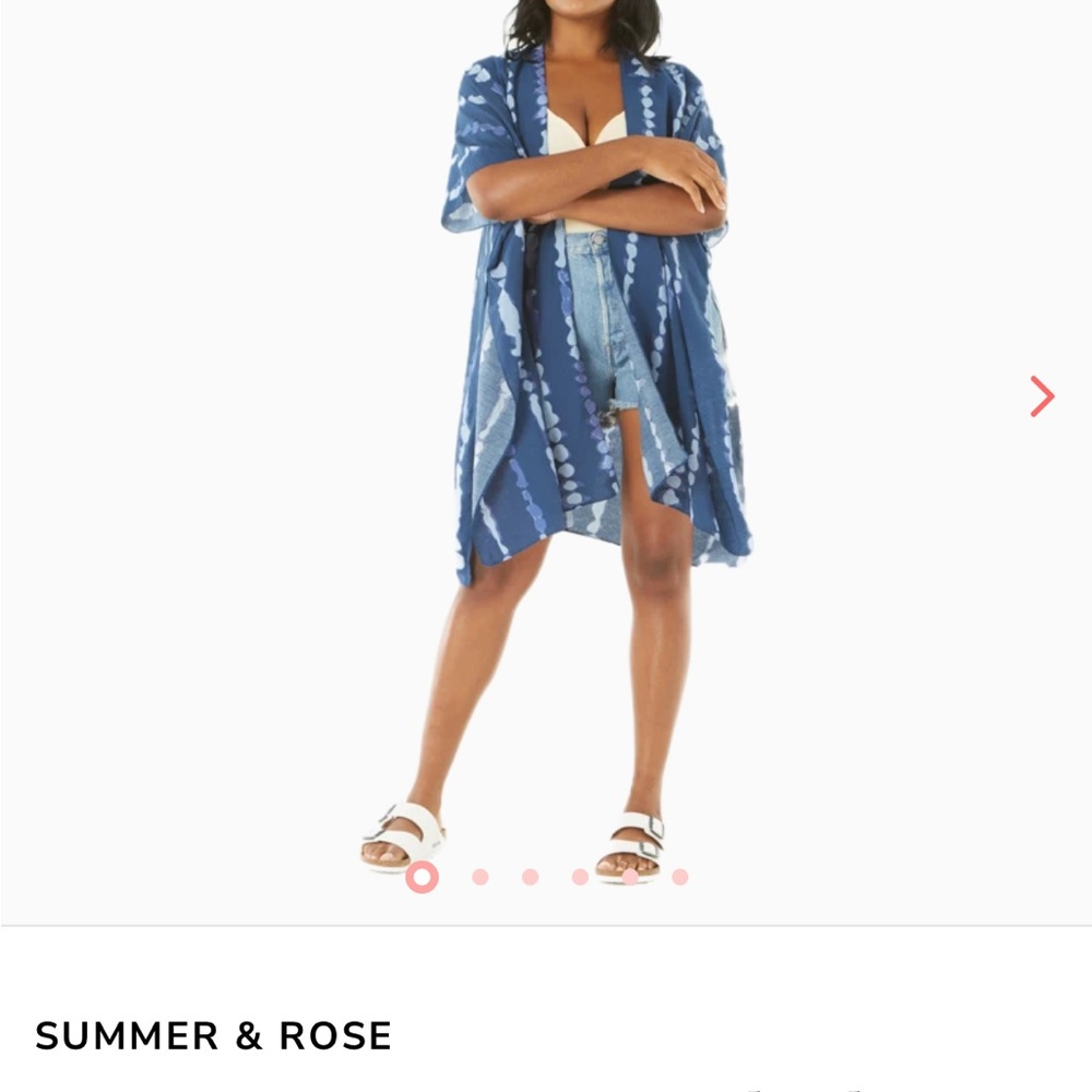 Summer & Rose Blue Women's Kimono